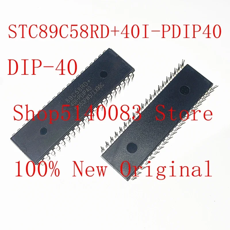 2PCS Original STC89C58RD+40I-PDIP40 89C58RD 40I-PDIP40 DIP-40 microcontroller