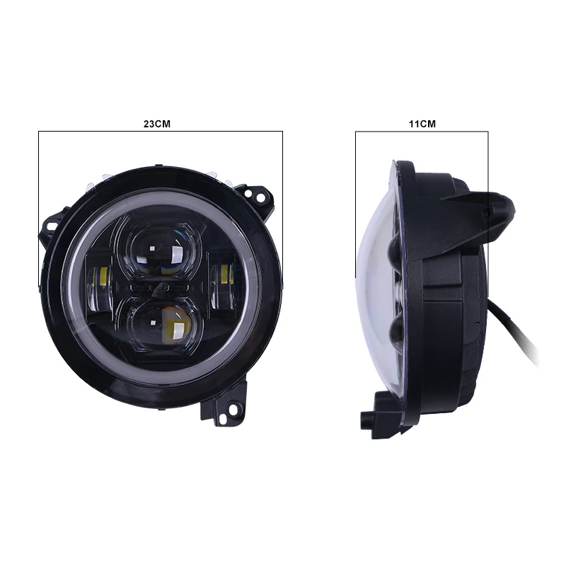 Hot Sale For Faros Delanteros Led 9 Inch Round Headlight Drl Turn Signal Headlamp 60W 9