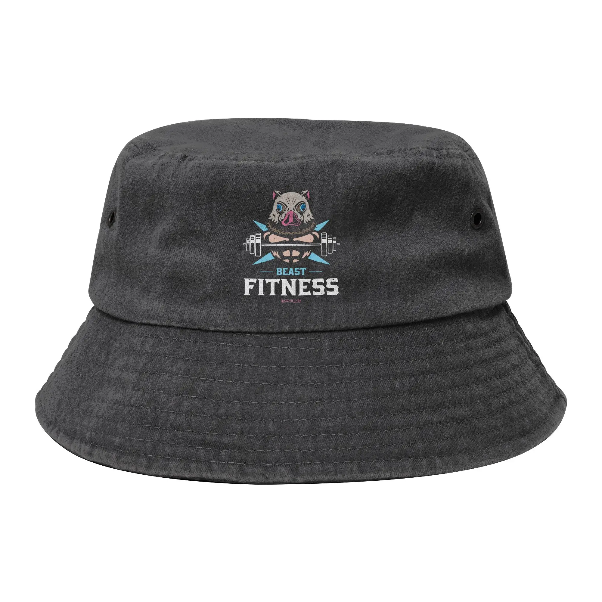 Hot Summer Headwear Beast Fitness Inosuke Demoned Slayered Bucket Hats Trendy Sun Hats  Bob Lightweight Fishing Hat Vacation