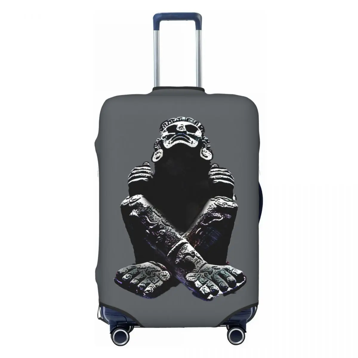 

Чехол для багажа Xochipilli Aztec God, эластичный защитный чехол для дорожного чемодана, подходит для чемоданов размером 18-32 дюйма