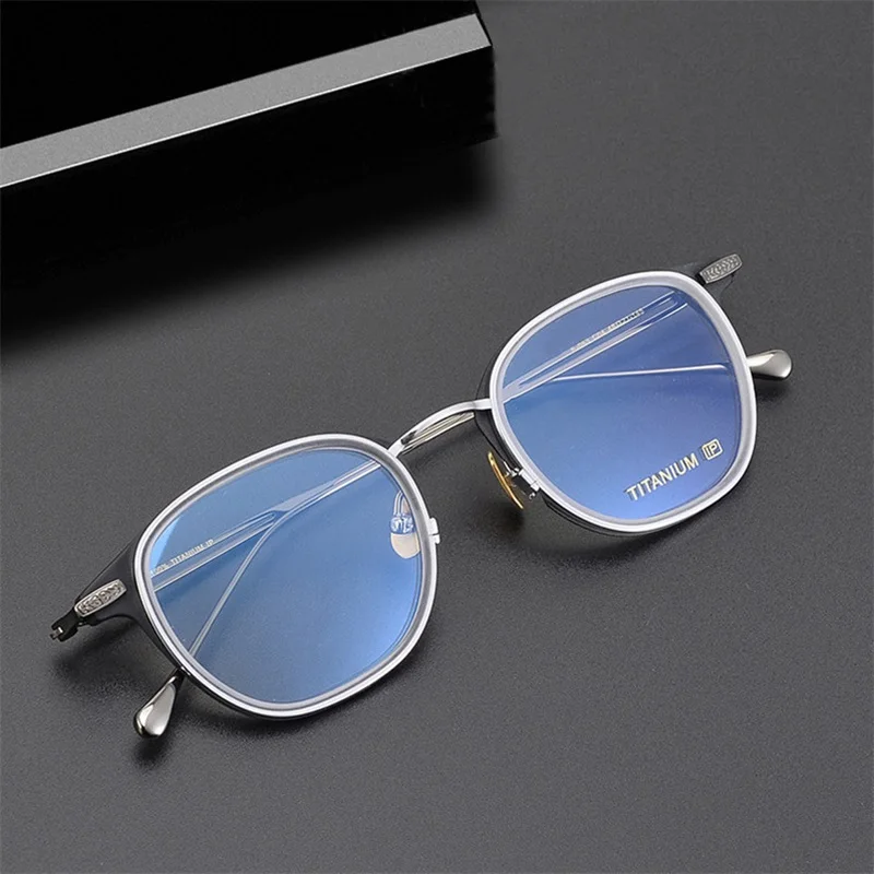 

Vintage Square Glasses Frame Men Handmade Ultralight Retro Eyeglasses Titanium Acetate Women Spectacles Eyewear Frames