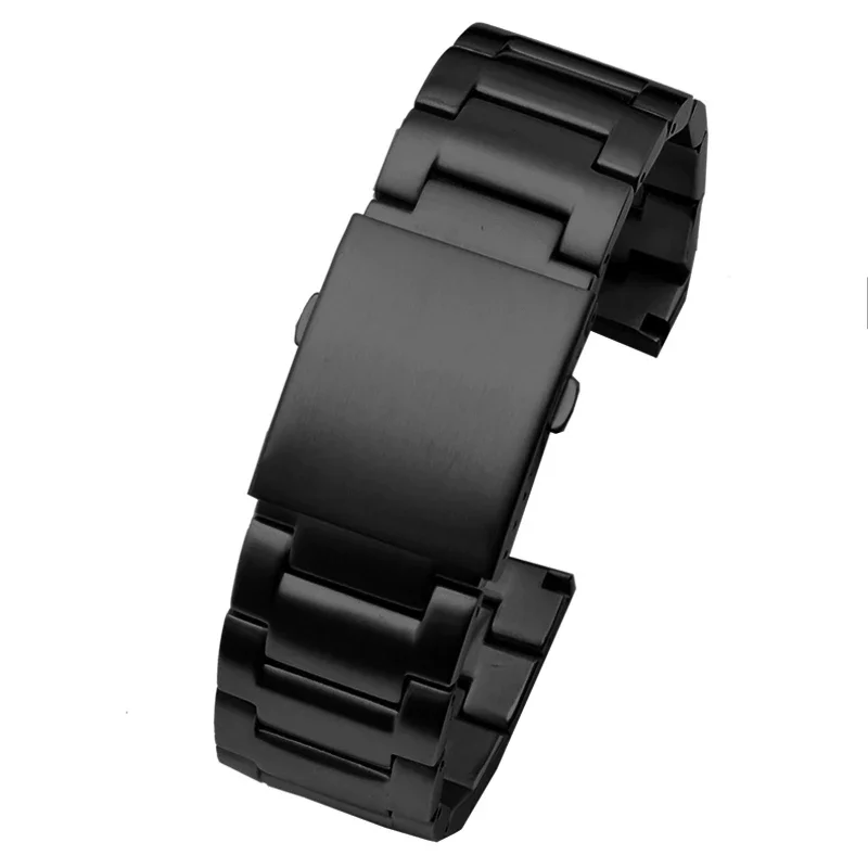 Cinturino per orologio in acciaio inossidabile per cinturino Seven Friday M2/Q201/02/03 Bracciale per orologio da uomo in acciaio massiccio nero 28 mm