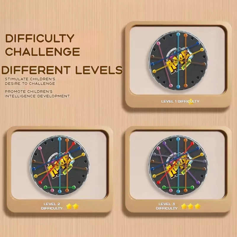 2025 새로운 어린이 체스판 게임 사회 논리 사고 도전 다채로운 왜곡 유선 두뇌 전략 재미있는 데스크탑 게임