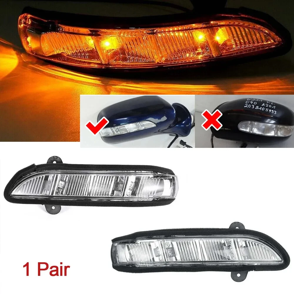 A2198200521 A2198200621 For Mercedes W211 W221 W219 W216 Door Side Rearview Mirror Turn Signal LED Light Indicator Lamp