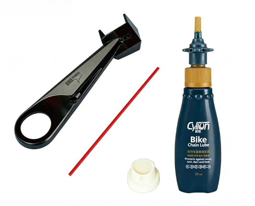 1/2PCS new bicycle Chain Lubricant Applicator Tool Grease Lubrication Kit Chain Luber Oiler Cleaner Motorcycle Bike Maintenance