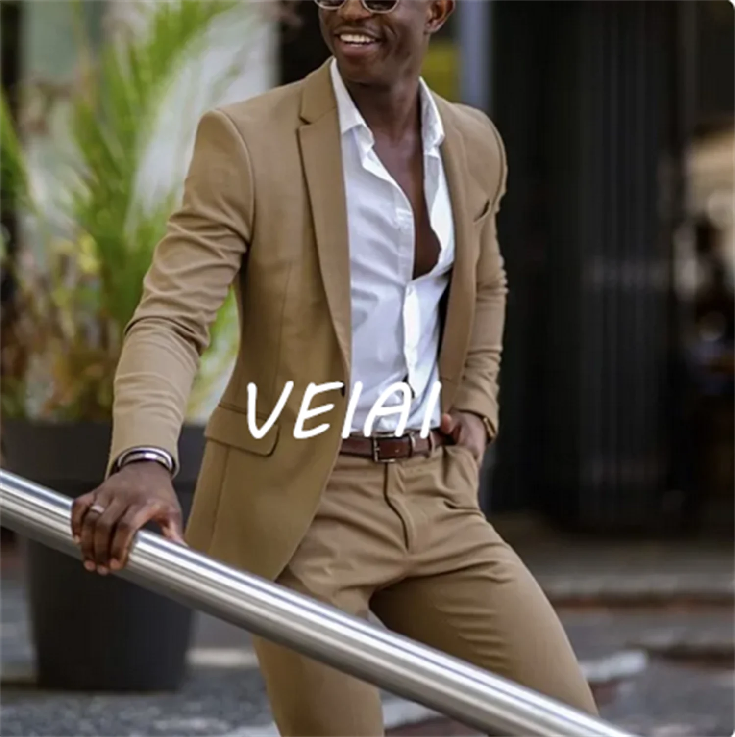 

CustomizedCostume Homme 2022 Fashion Men Wedding Suits Groom Tuxedos 2 Pieces (Jacket +Pants) Business Blazers Slim Fit Plus Siz