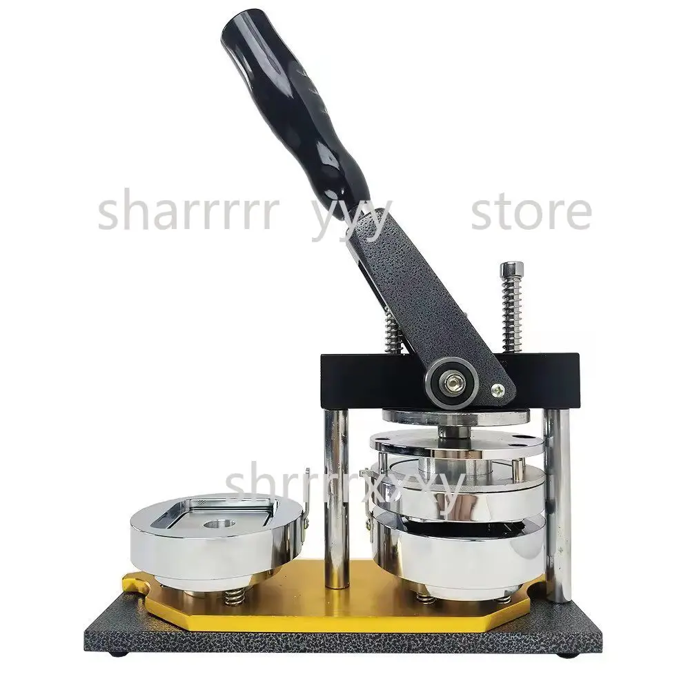 68×24mm Rectangular Badge Maker Machine, DIY Tinplate Nameplate Button Press for Long Strip Pins