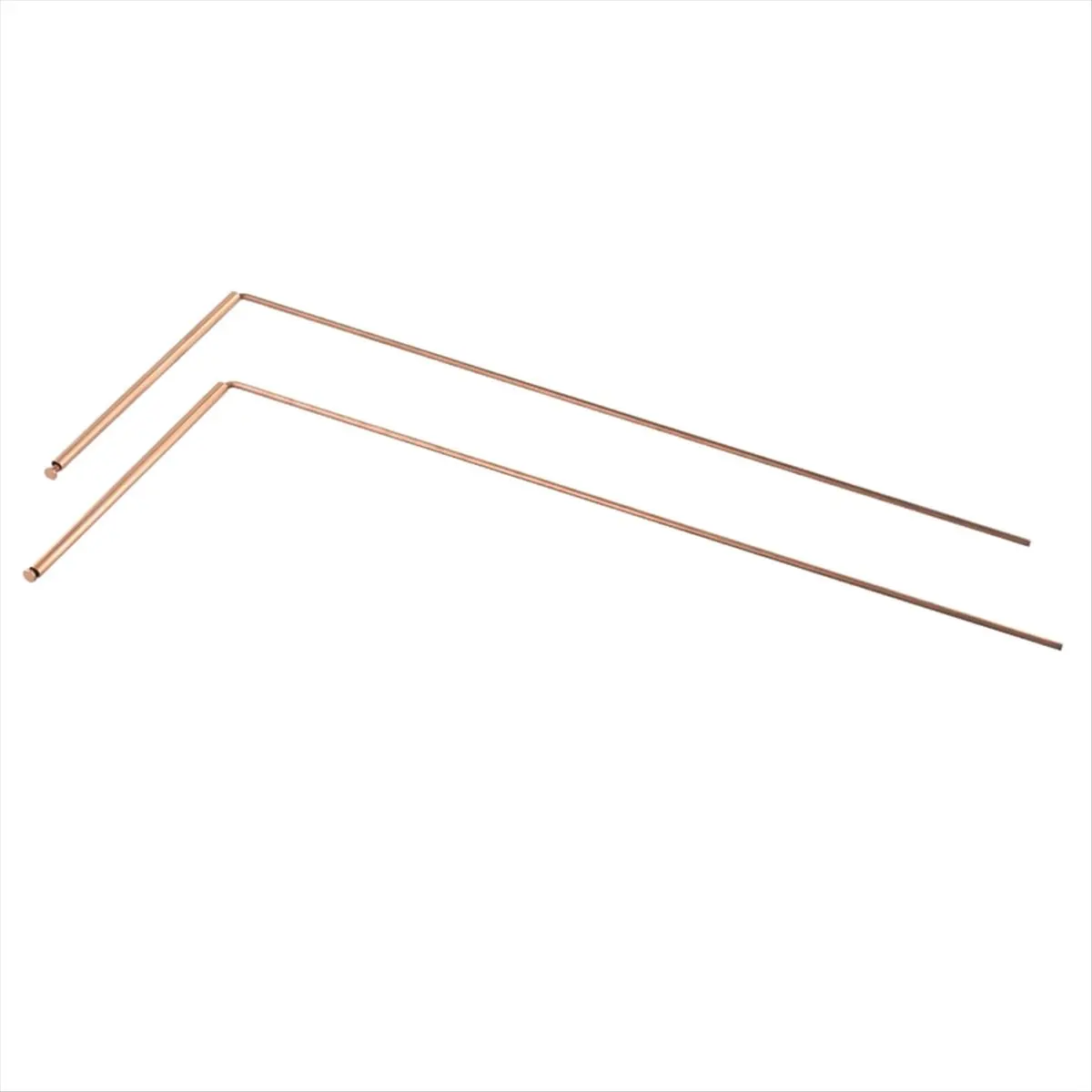 A95G 2pcs Pure Copper Metal Detector Rod Water Witching Portable Dragon Seeking Detachable Tool Dowsing Rod