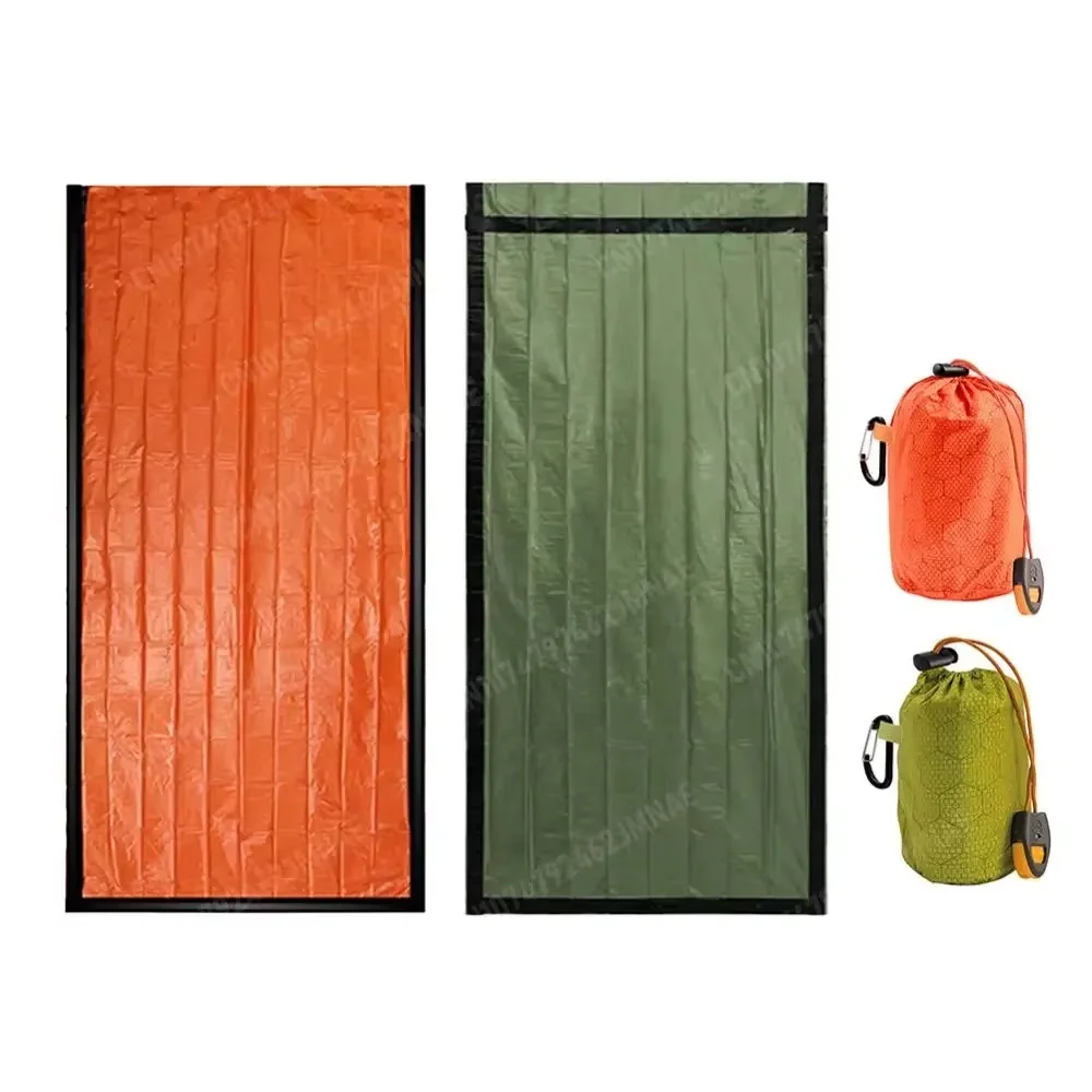 

Emergency Thermal Sleeping Bag - Waterproof Mylar, Ultra-Light & Compact - Ideal for Camping, EDC, First Aid Rescue & Survival K