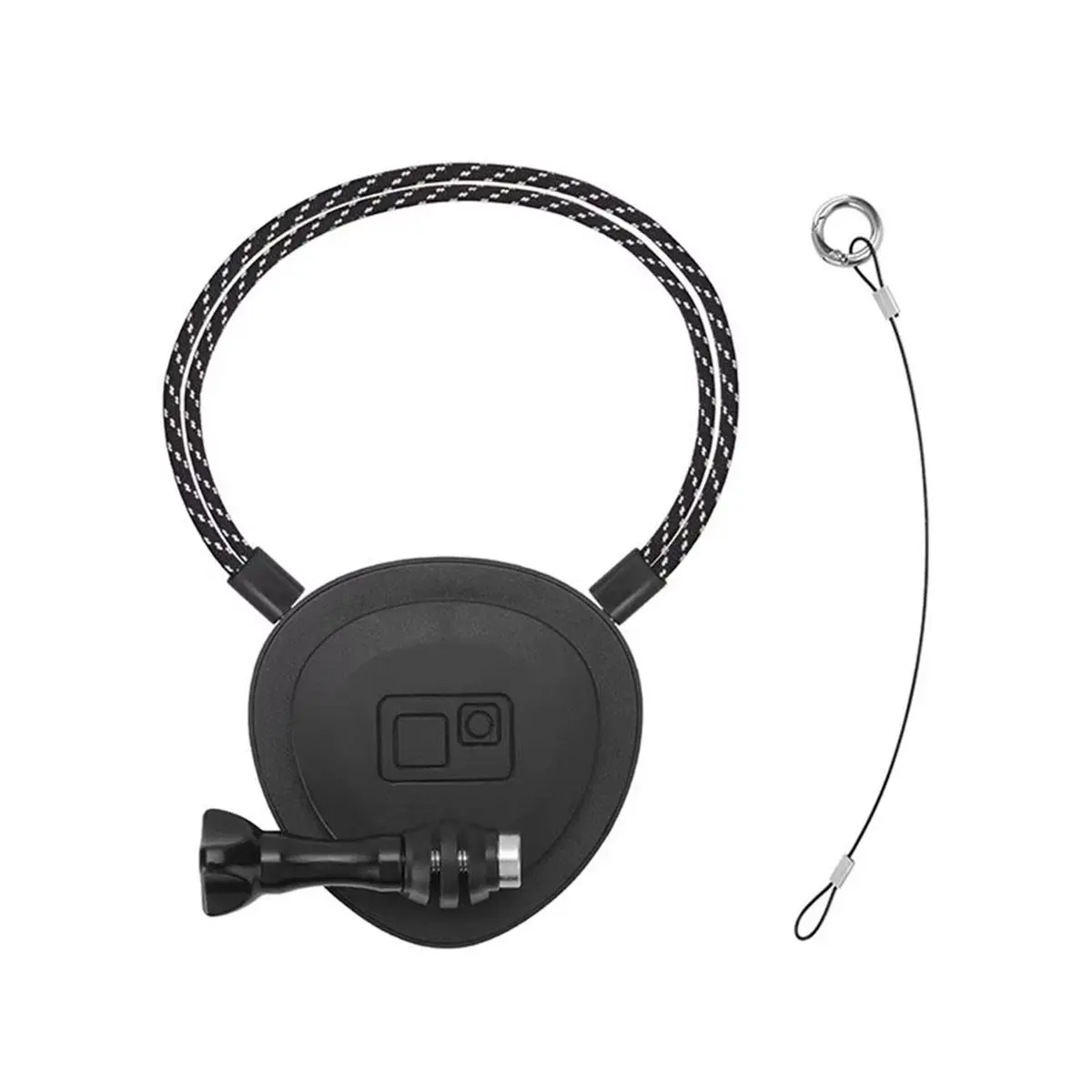 (BOFF) For DJI Action 6 Magnetic Neck Mount with Anti-Lost Safety Strap Quick Release Adapter Mount