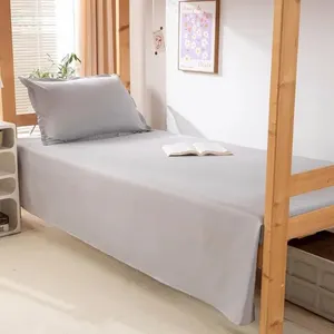 120x210cm Domestic textile sheet Modern Polyester Cotton Cotton Single Bed Queen King King Size 10 Main Sales King Bed Bed - №2