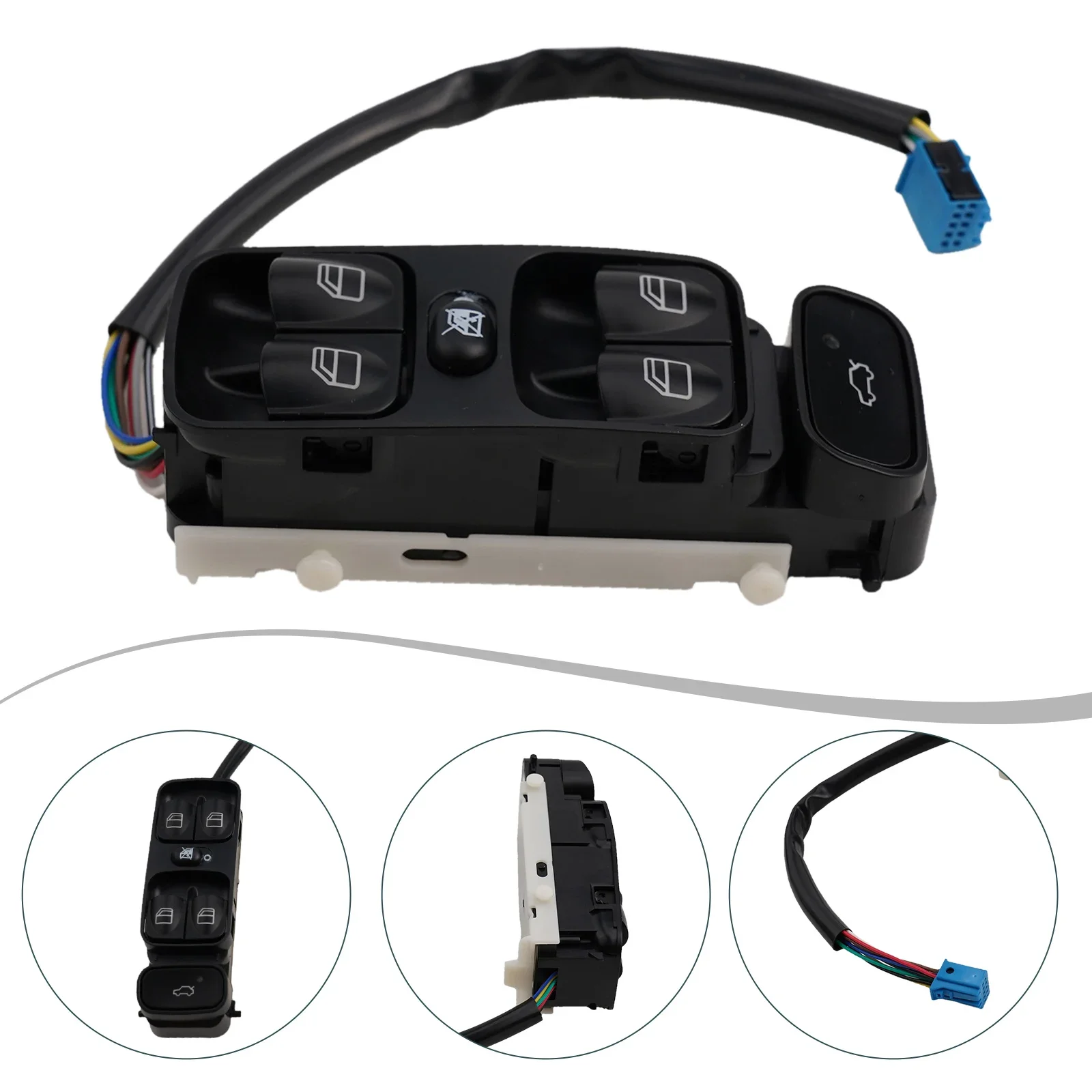 Control Panel Vehicle Replacement Part C Class W203 Window Switch Easy To Control High-quality Materials Long-lasting