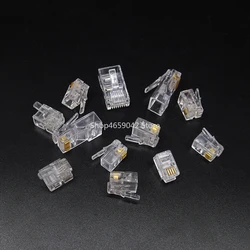 20/50/100Pcs RJ11 6P2C 6P4C 6P6C Crystal Heads  RJ45 8P8C Telephone Internet Modular Plug Jack Network Connector