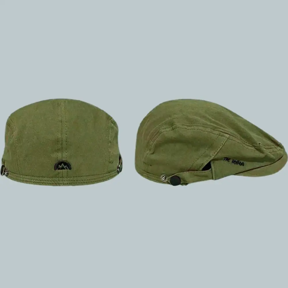 Frühling Sommer Bestickte Baskenmütze Vintage Vorne-und-Weiterdrückbare Newsboy-Kappe Weiche Baumwoll-Flachmütze für Draußen – Detail 15