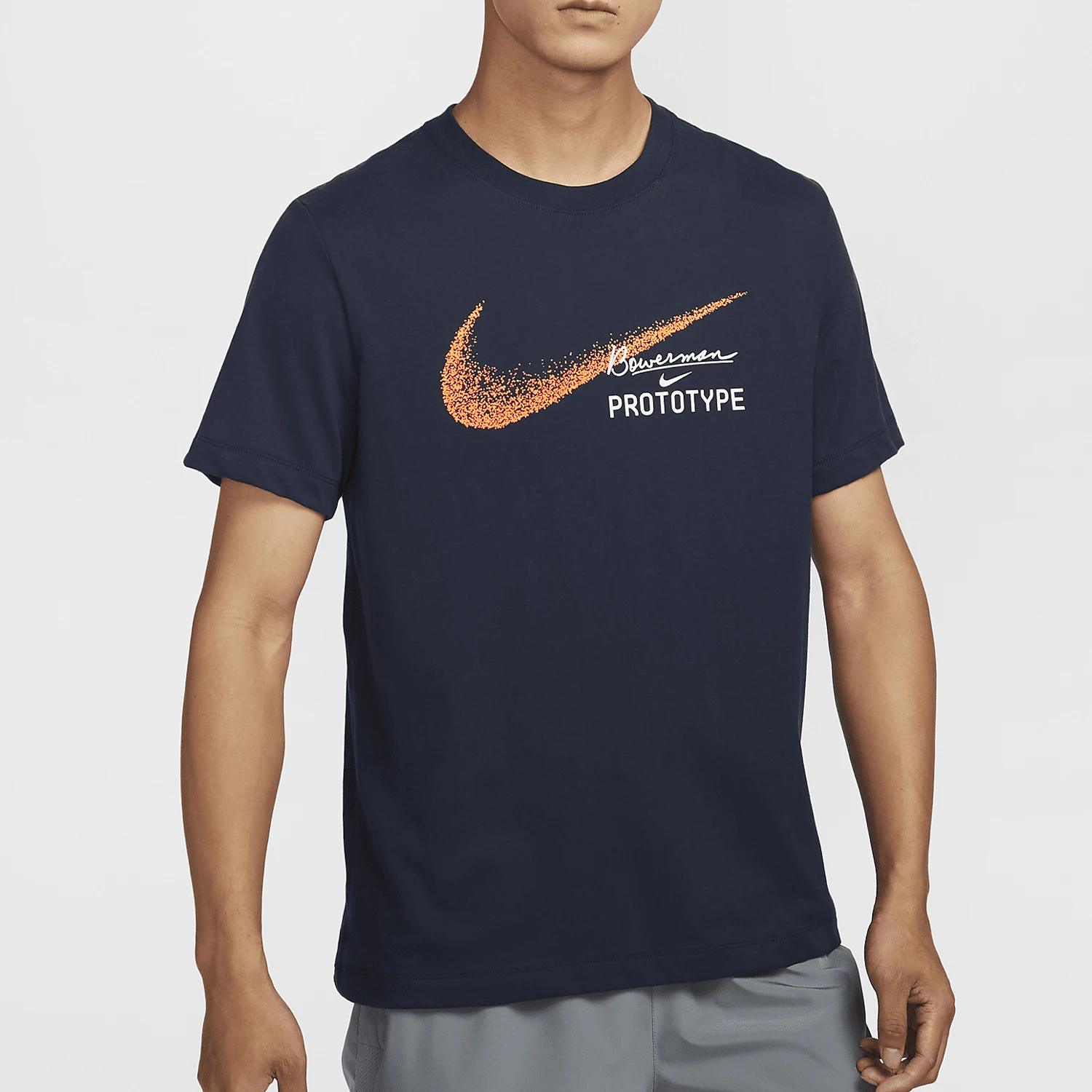 

Nike Genuine Dri FIT Men's Knitted Round Neck Running Short Sleeve HM8292-451