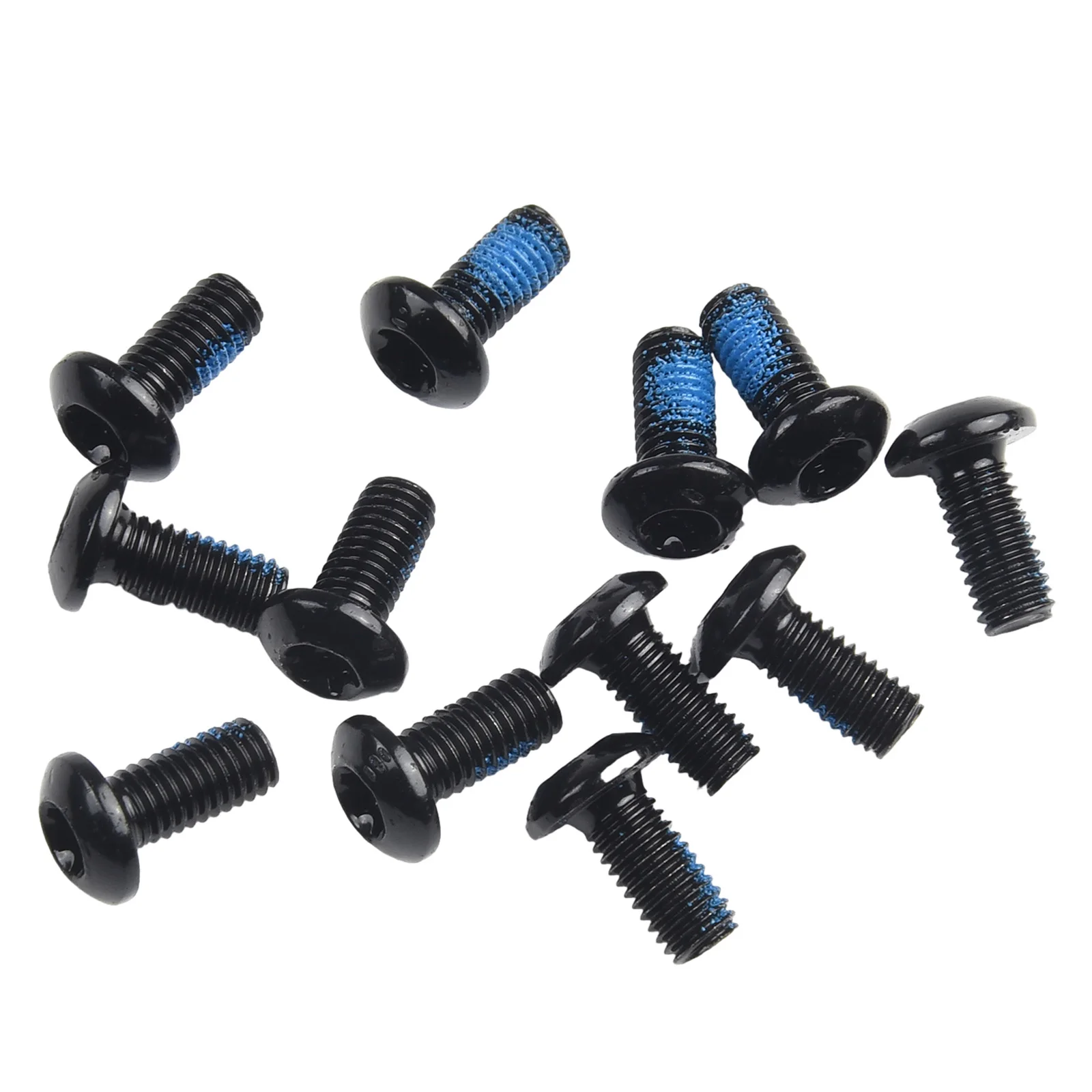 

High-Strength T25 Bicycle Disc Brake Fixing Screws Threaded With Anti-loose Glue 12mm Length Electric Black Bike Accessories