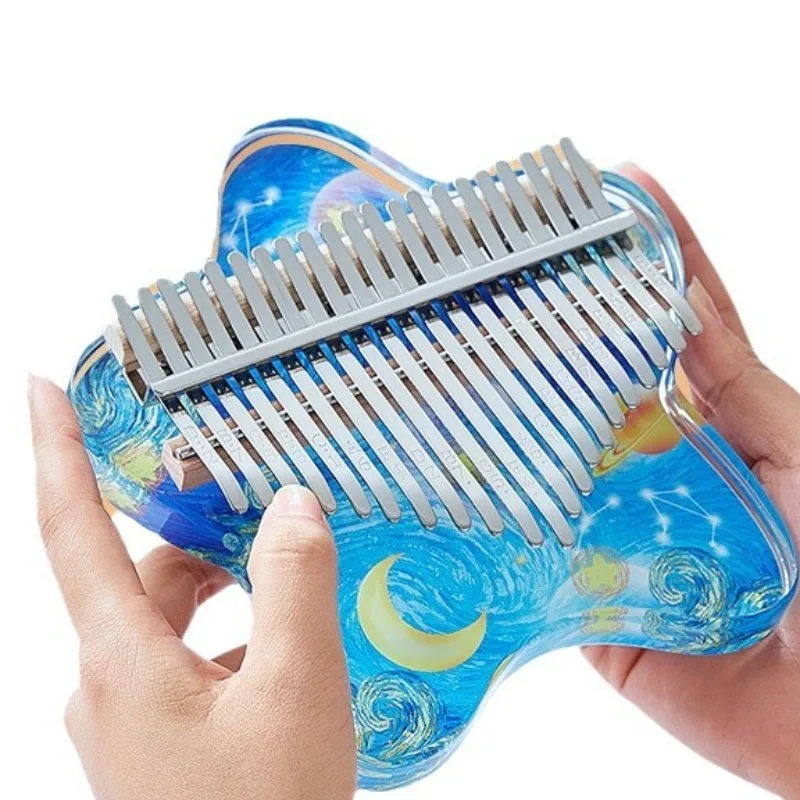 

Прозрачное детское пианино Kalimba, портативное детское пианино, профессиональное маленькое акриловое пианино с большим пальцем, музыкальный инструмент для начинающих, Kalimba