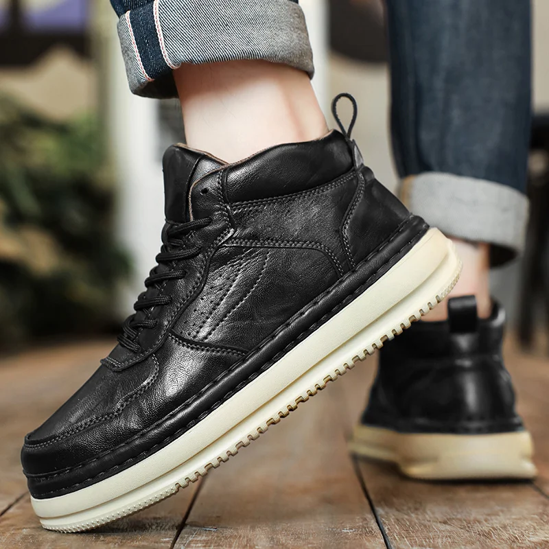 أحذية رجالية للفصول الأربعة كلاسيكية جديدة، عصرية، مسطحة، مريحة، مضادة للانزلاق، أحذية رياضية كاجوال في الهواء الطلق #2