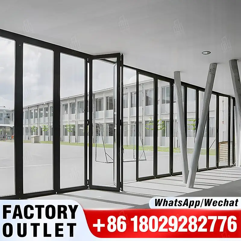 

Customizable European Style Space Saving Retractable Folding Door Ideal for Office Use Factory Made for B end Customers