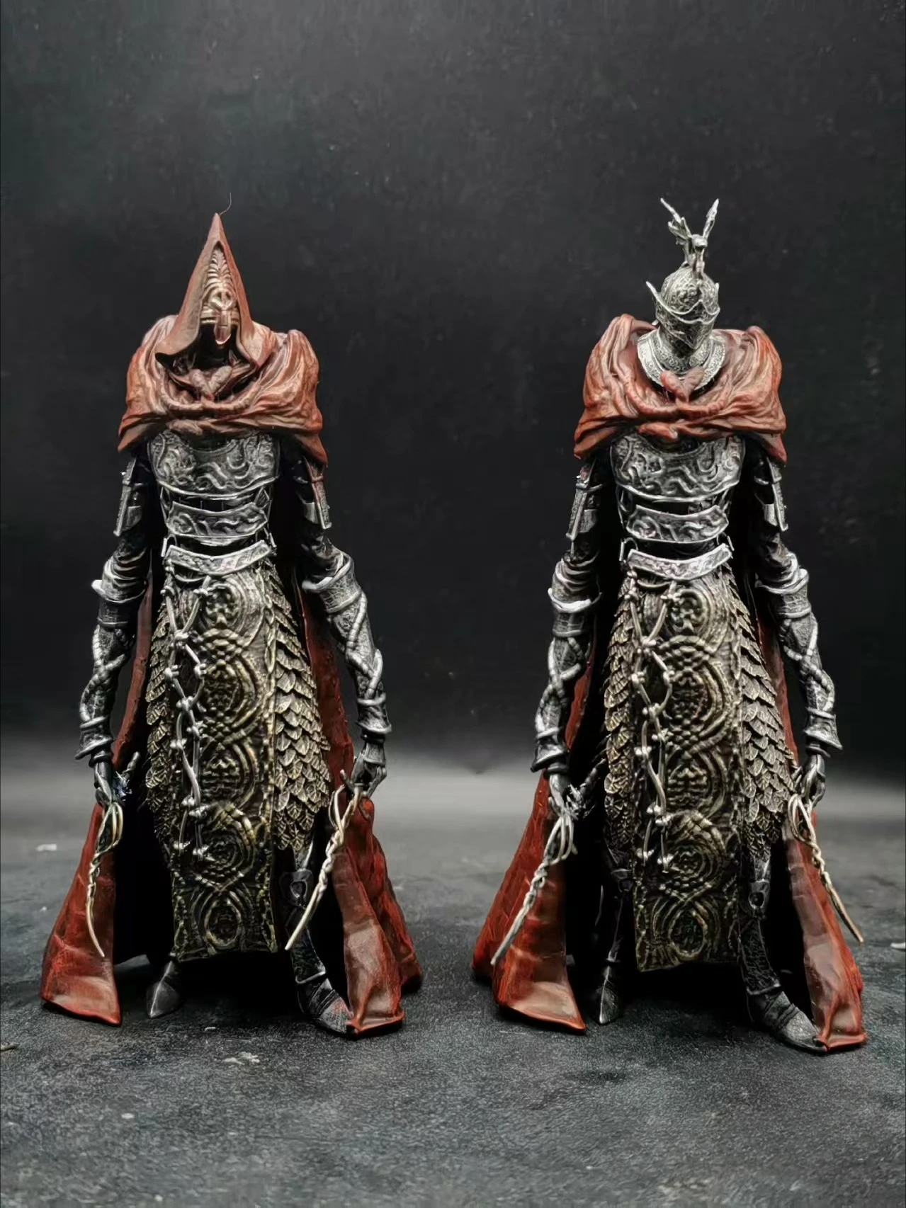 

Пламенный рыцарь, рыцарь Мерсеро, 3D-печатная смола, окрашенная готовая Коллекционная модель игрушки