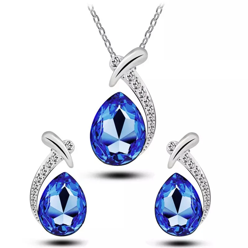 

3 Pcs Classic Fashion Necklace Earring Portfolio Series Gold Plated Jewelry