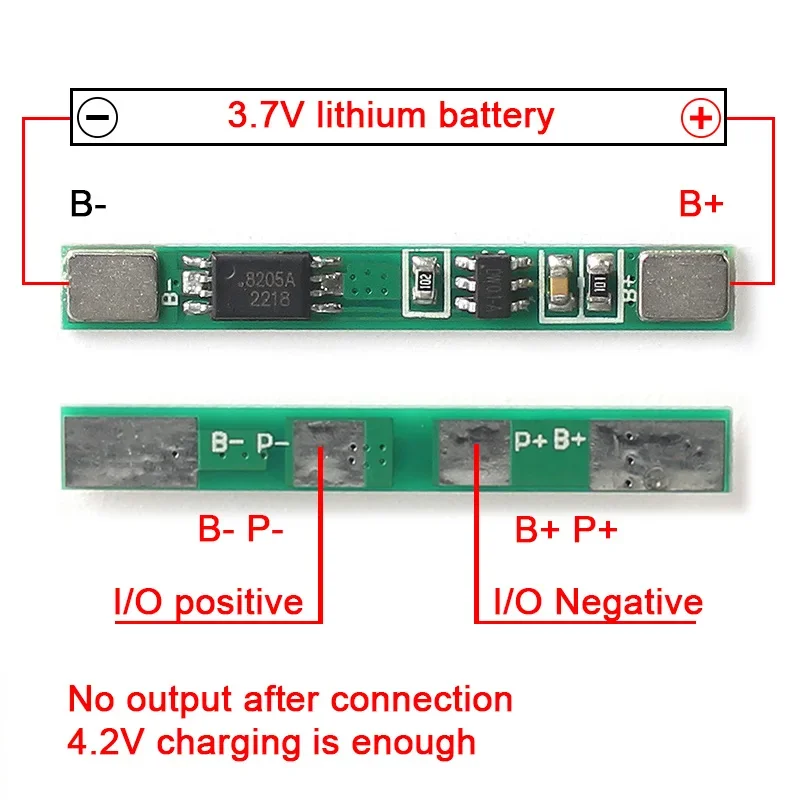 1-10pcs 1S 3.7V 3A 18650 Lithium Battery Overcharge Overdischarge Overcurrent Short Circuit Charging Protection Board Module BMS