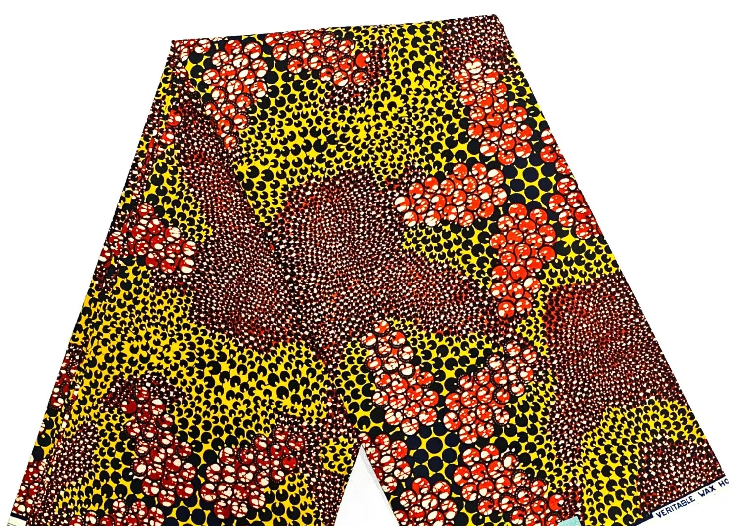 

100% Cotton Original Veritable Hollandais Guaranteed Super Real Wax Print Fabric Super Grand Gold Wax Dutch Pagne Dress