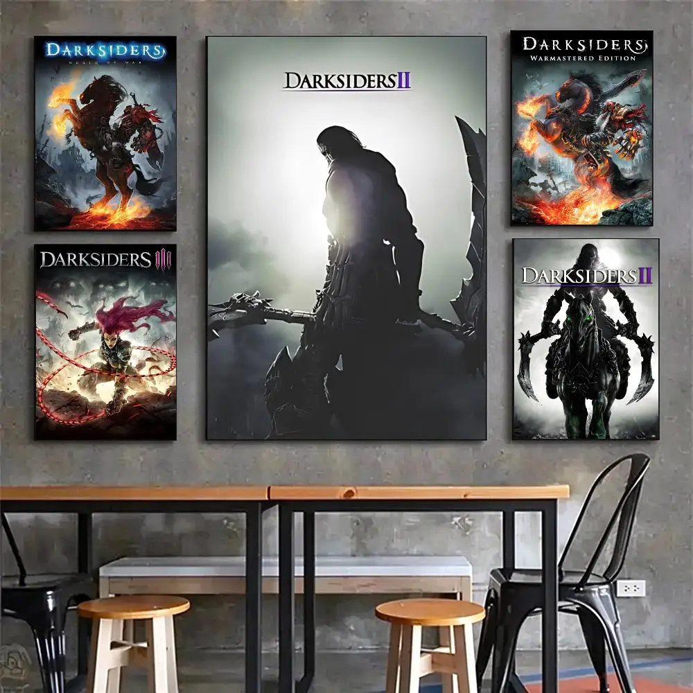 game Darksiders Poster Trendy Classic hot HD Self-Adhesive Waterproof Art Poster Room Decor New Arrival On Sale