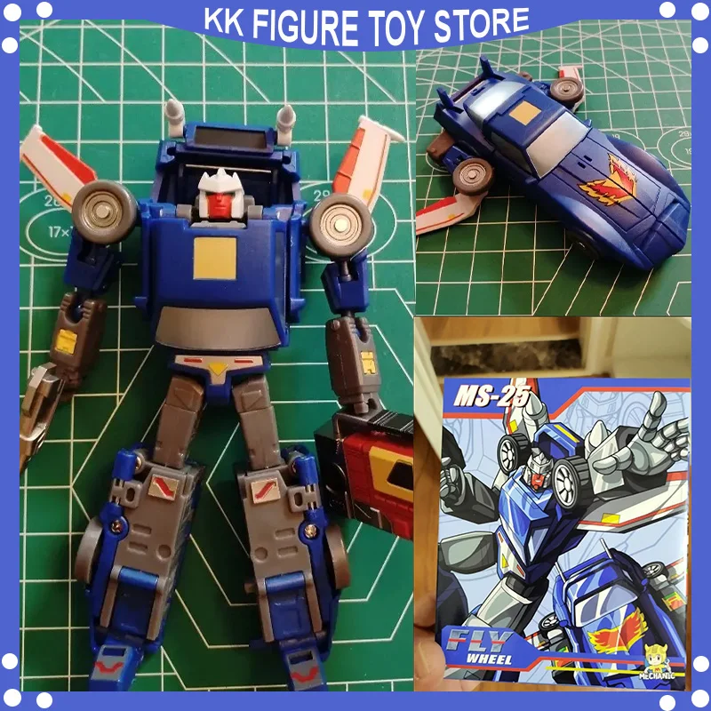 

MFT Mechanic Toy MS-25 Transformation Fly wheel MS25 Tracks Small Scale Robot action Figure model toys 11cm