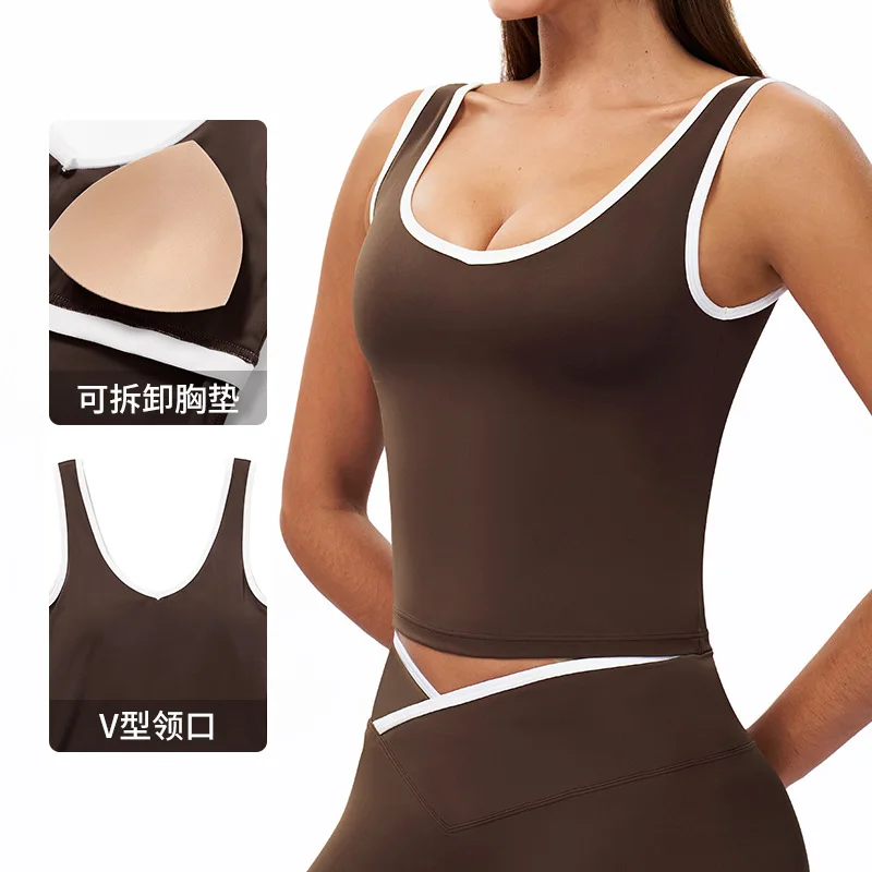 Women Underwear Backless Sports Bra Push Up Sport Bra Top Yoga Gym Crop Top Brassiere Fitness Top Sport Breathable Workout Bras