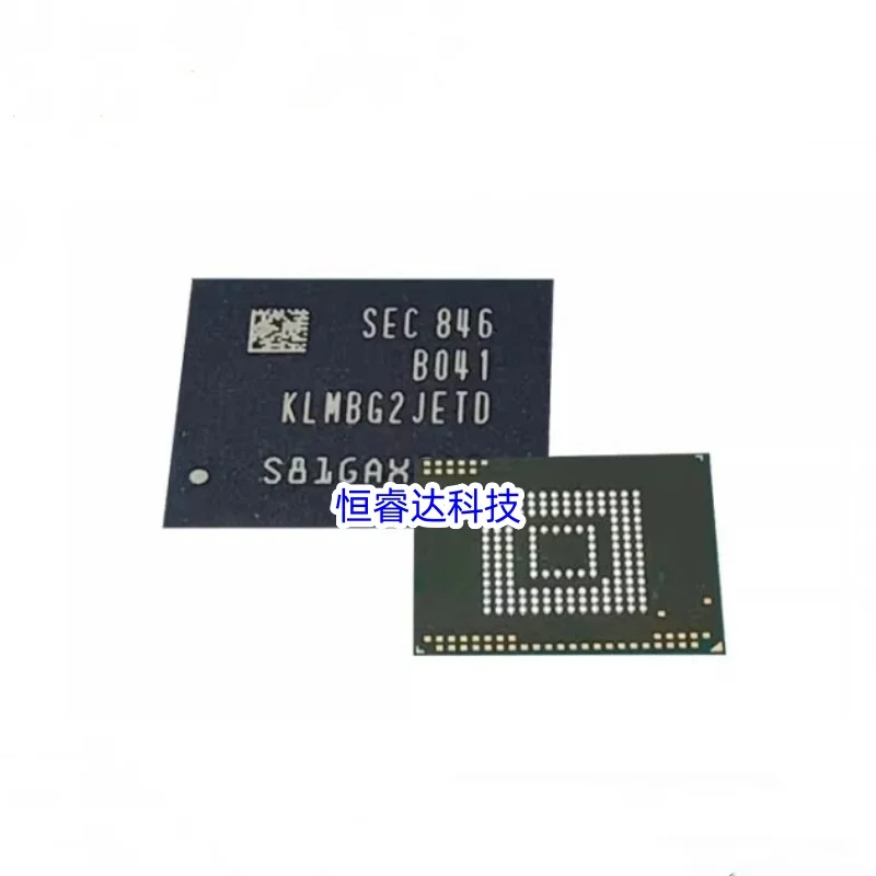 (1 PCS)100% New KLMBG2JETD-B041 KLMBG2JETD B041 BGA-153 32G Flash Disk Storage Chip EMMC5.1 Version IC