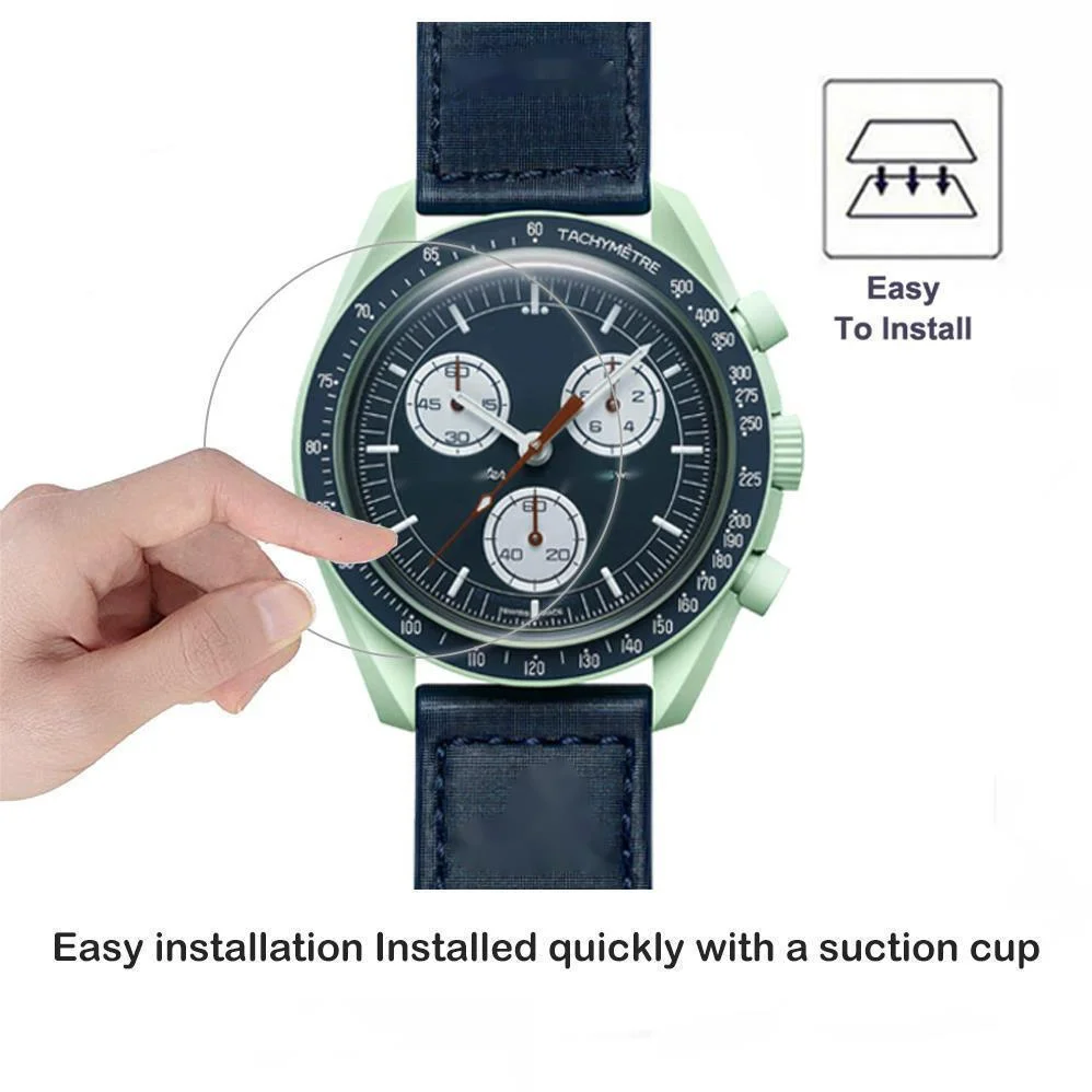 3Pcs Full Coverage Film For Omega Swatch Co Branded Watch Screen Protector For Bioceramic MoonSwatch SO33 Soft TPU Hydrogel Film