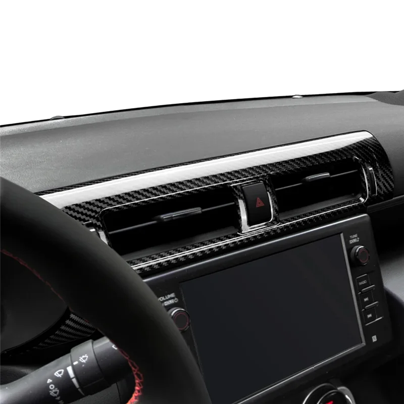 

BB-Real Hard Carbon Fiber Cover For Subaru BRZ Toyota GR86 2022-2024 Parts Center Air Outlet Vent Left Hand Drive Interior Trim