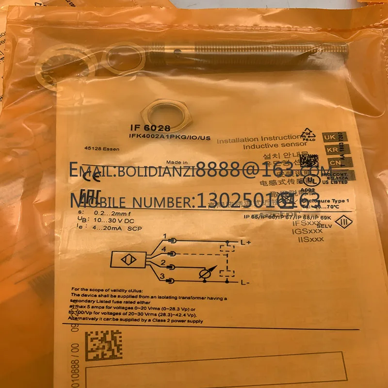 

The brand-new original sensor IF0300 IF0301 IF0311 IF0312 IF0309 warranty for one year in stock