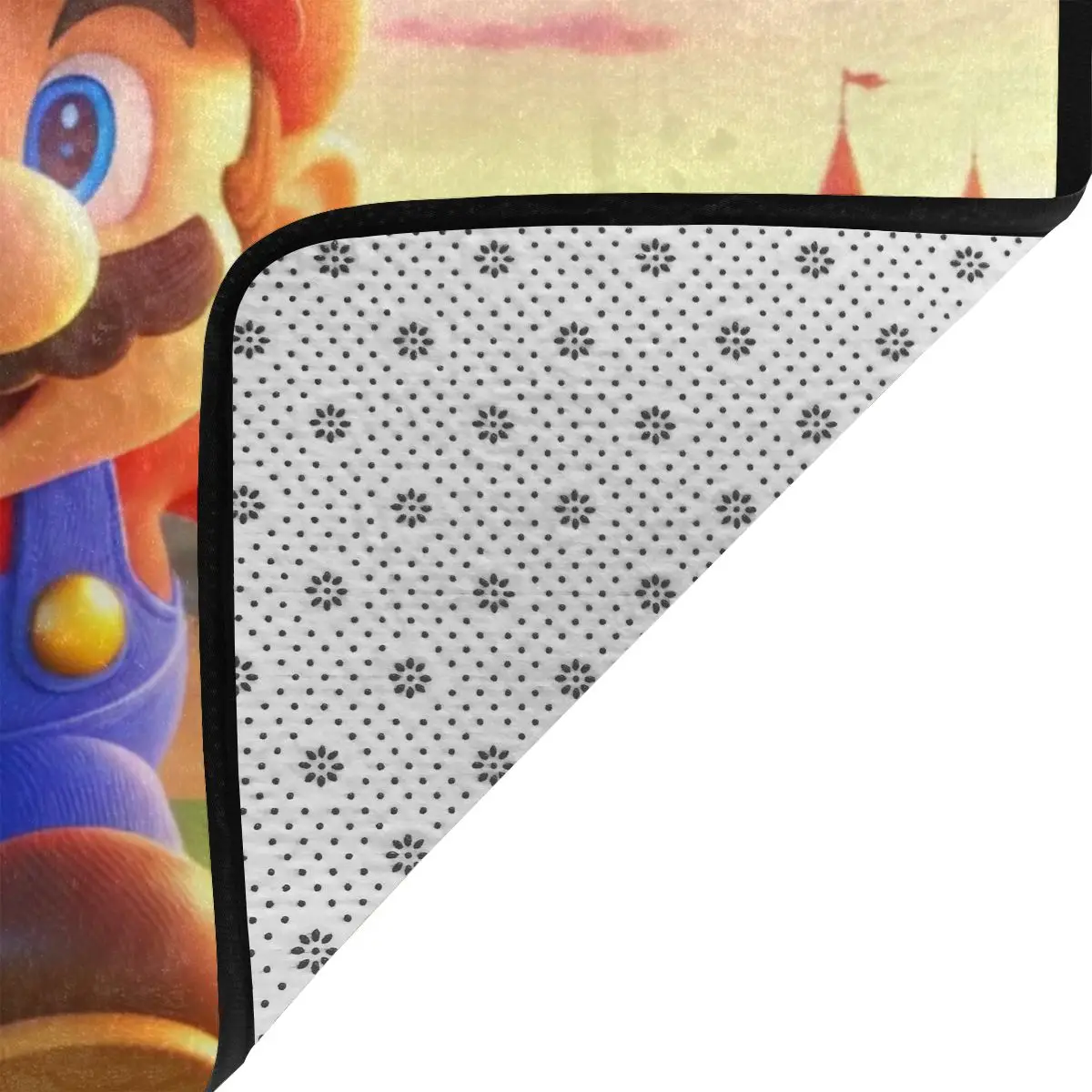 Super Mario Carpet Waterproof Floor Carpets For Living Room Kitchen Entrance Door Velvet Non Slip Foot Mat Rug