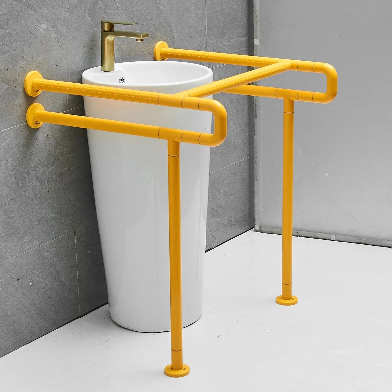 المرحاض المعاقين انتزاع القضبان سلامة الحمام درابزين مسند الذراع انتزاع السكك الحديدية للمعاقين Abs النايلون لكبار السن للطي #3