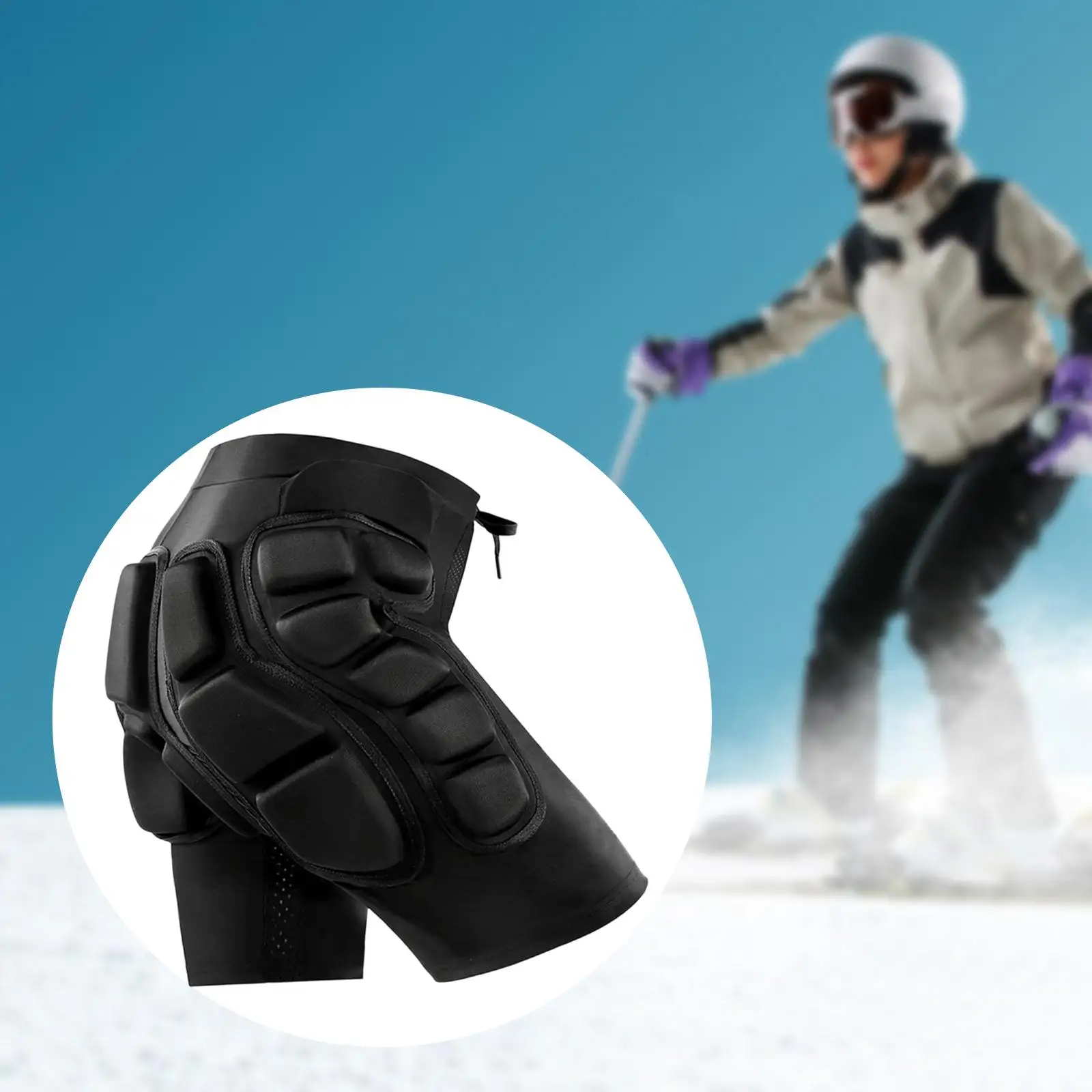 Lightweight Protective Shorts Men’s EVA Padded Hip Tailbone Crash Pad Sports Protector for Skating Snowboard Roller Hockey