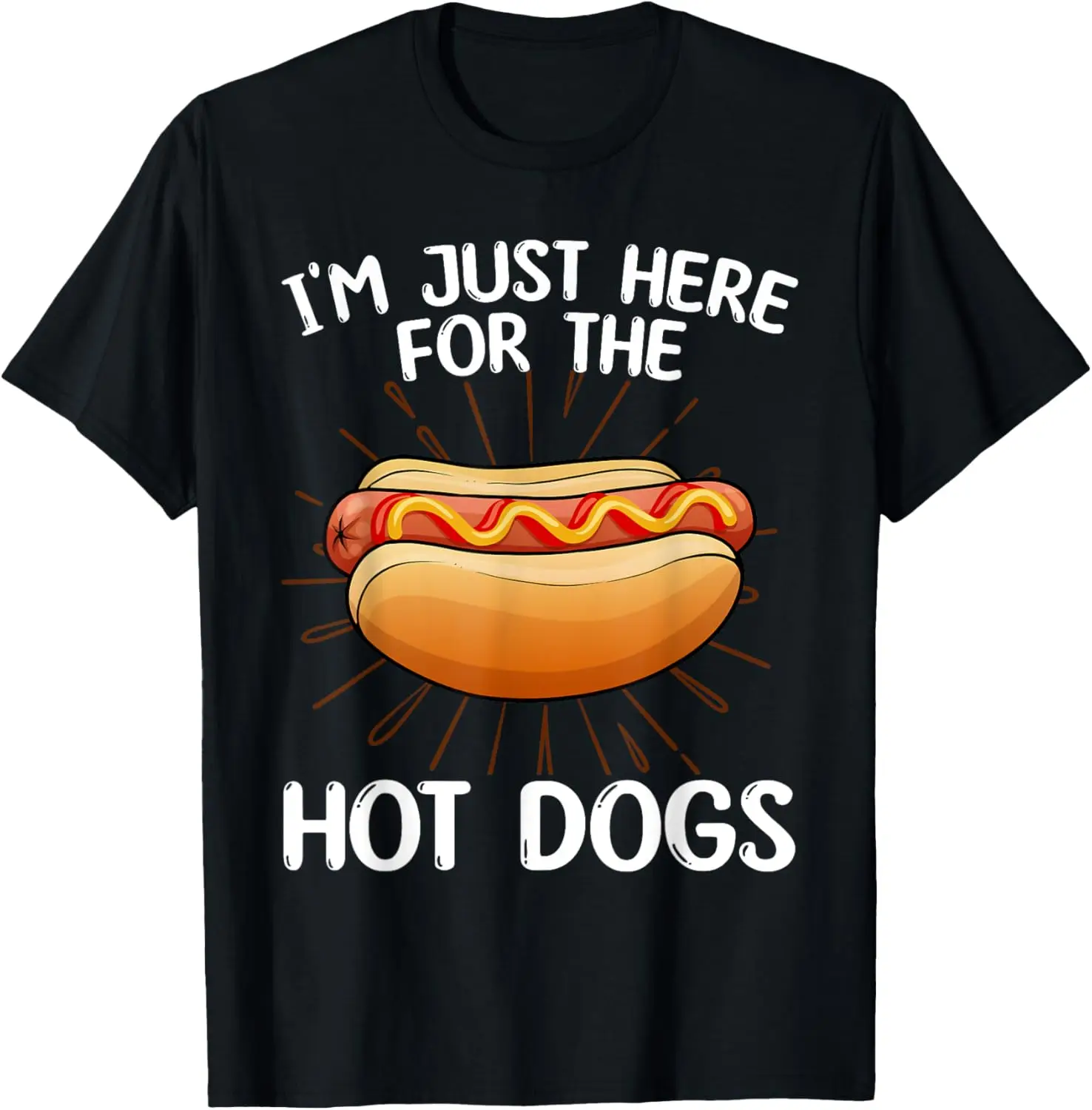 Funny Hotdog For Men Women Kids Food Hot Dog Lovers Foodie T-Shirt