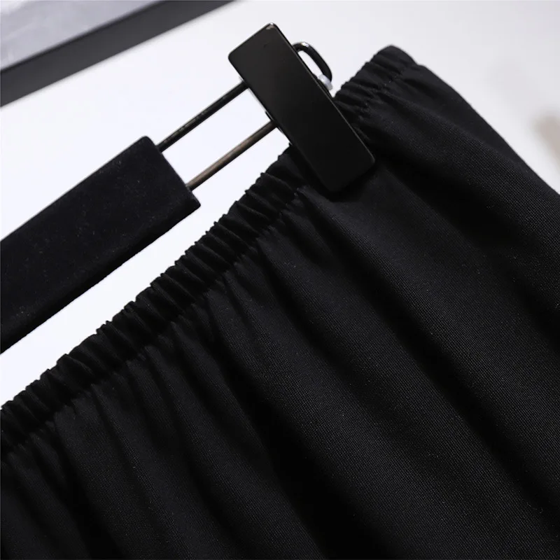 150Kg Plus Size Women\'s Spring Summer Loose Elastic Waist Fart Curtain Skirt For Folding Hip 152cm 5XL 6XL 7XL 8XL 9XL 2 Colors