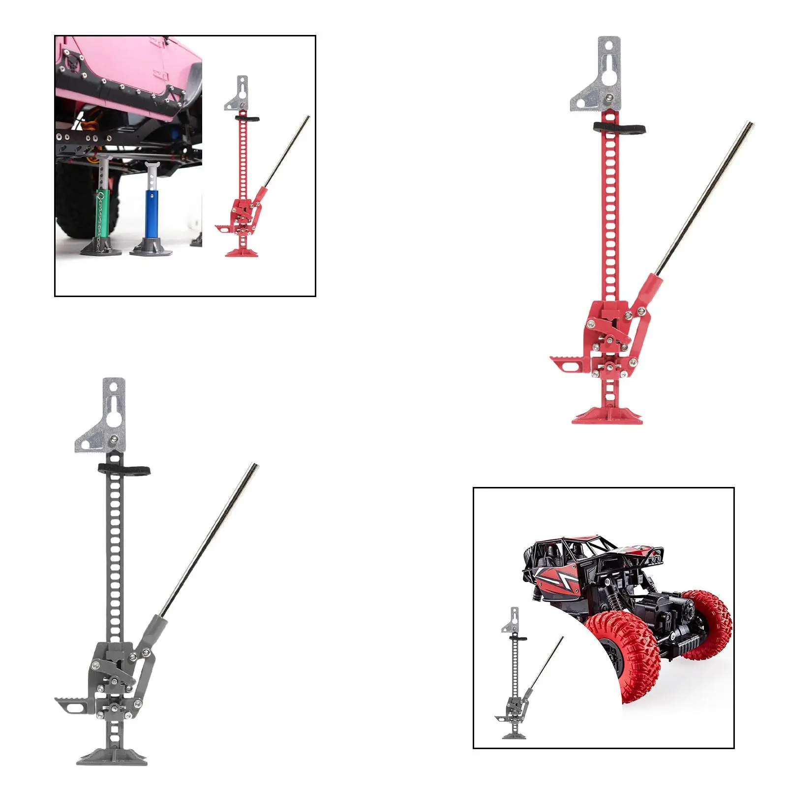 1/10 Scale Adjustable Lift Jack for RC Rock Crawler Vehicle Parts