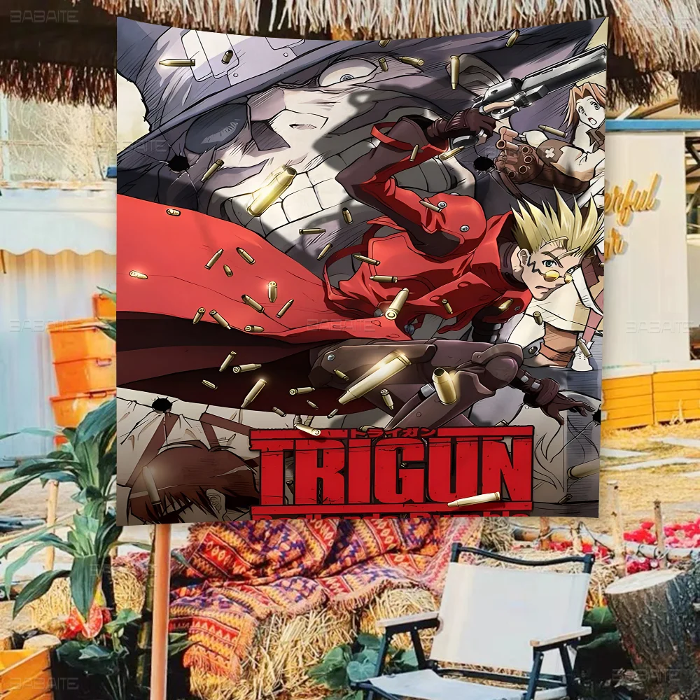 Anime Trigun High End Quality Banner Printing Artistic Atmosphere Style Camping Flag