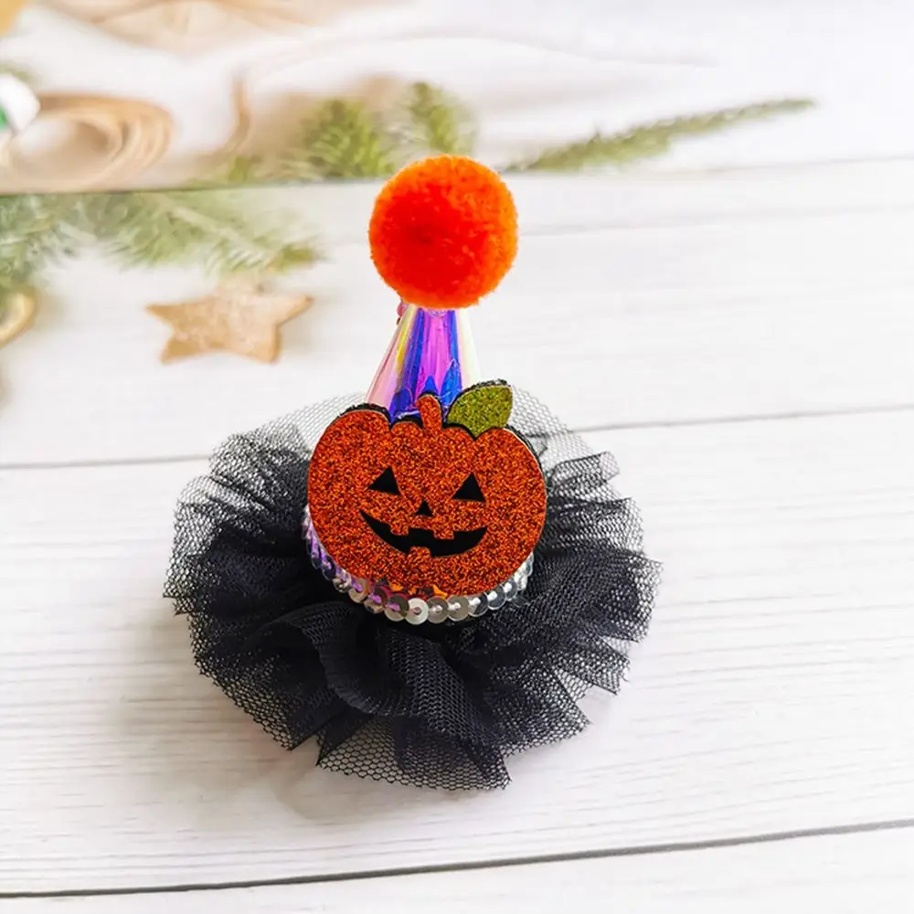 

Party Cute Ghost Lace Cartoon Halloween Gift Halloween Hat Hair Clip Halloween Headwear Hair Accessories Children Hairpin