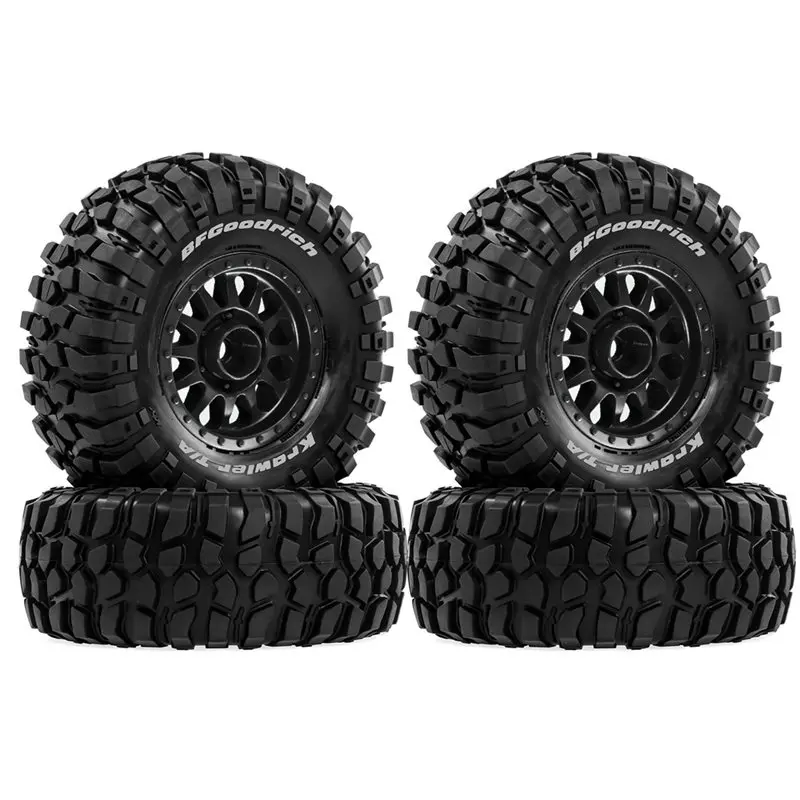 ABUM-1/10 1/12 RC Short Course Truck Wheels Tires 12Mm Hex For HSP Feiyue FY08 RC Car Upgrade Tyres Green