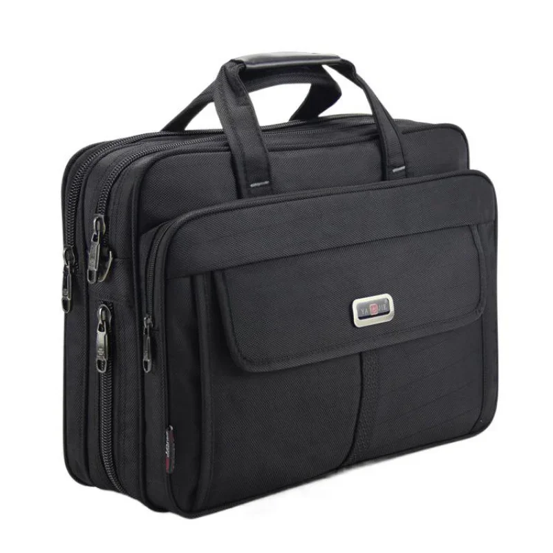 Fashion Oxford Men's Briefcase Large Capacity Handbag Business Male Shoulder Messenger Bag Office 15.6 "Inch Laptop Bag