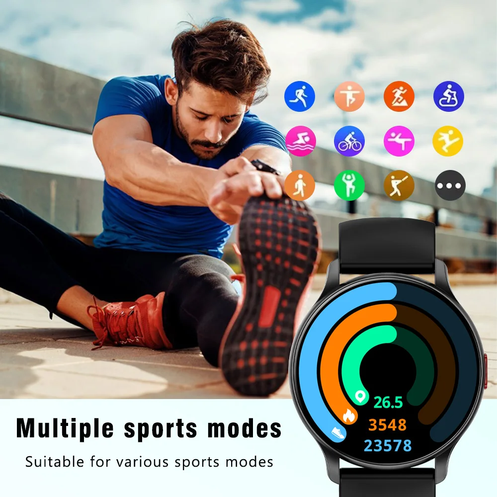 SENBONO MAX11 2023 Nuovi Uomini Astuto Della Vigilanza AMOLED Always-On Chiamata Bluetooth Fitness Tracker Impermeabile Sport Smartwatch per Le