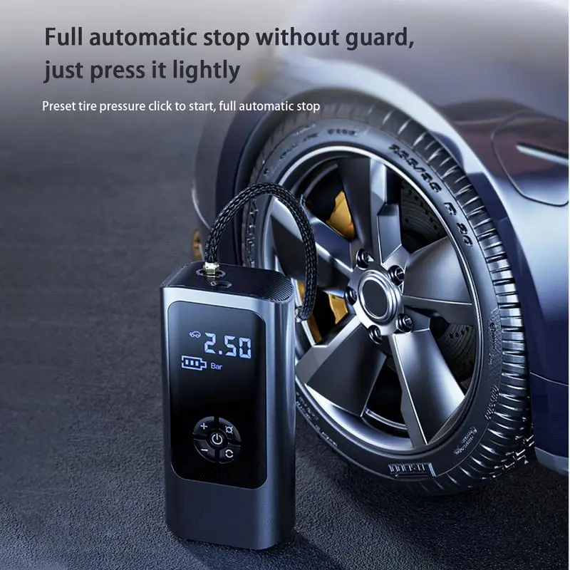 8000mAh Wireless Wired Portable Car Air Compressor 12V 150PSI Electric Tire Inflator Pump for Car Motorcycle Balls Accessories - Image 3
