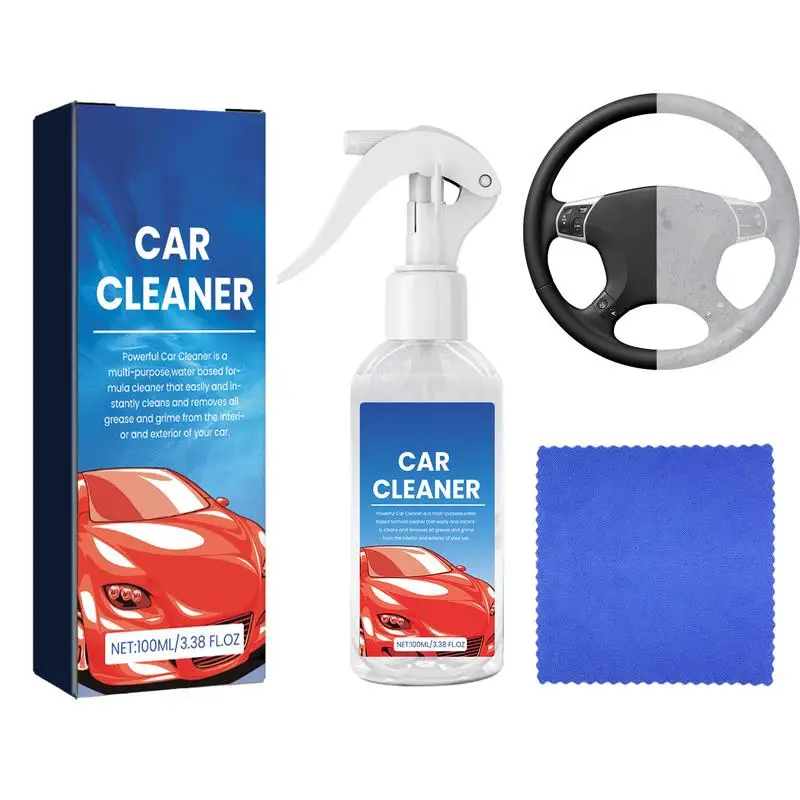 

120ml Car Interior Cleaner Multi-Purpose Automotive Dashboard Polishing Liquid UV Protection Cleaning Agent For Cars Maintenance