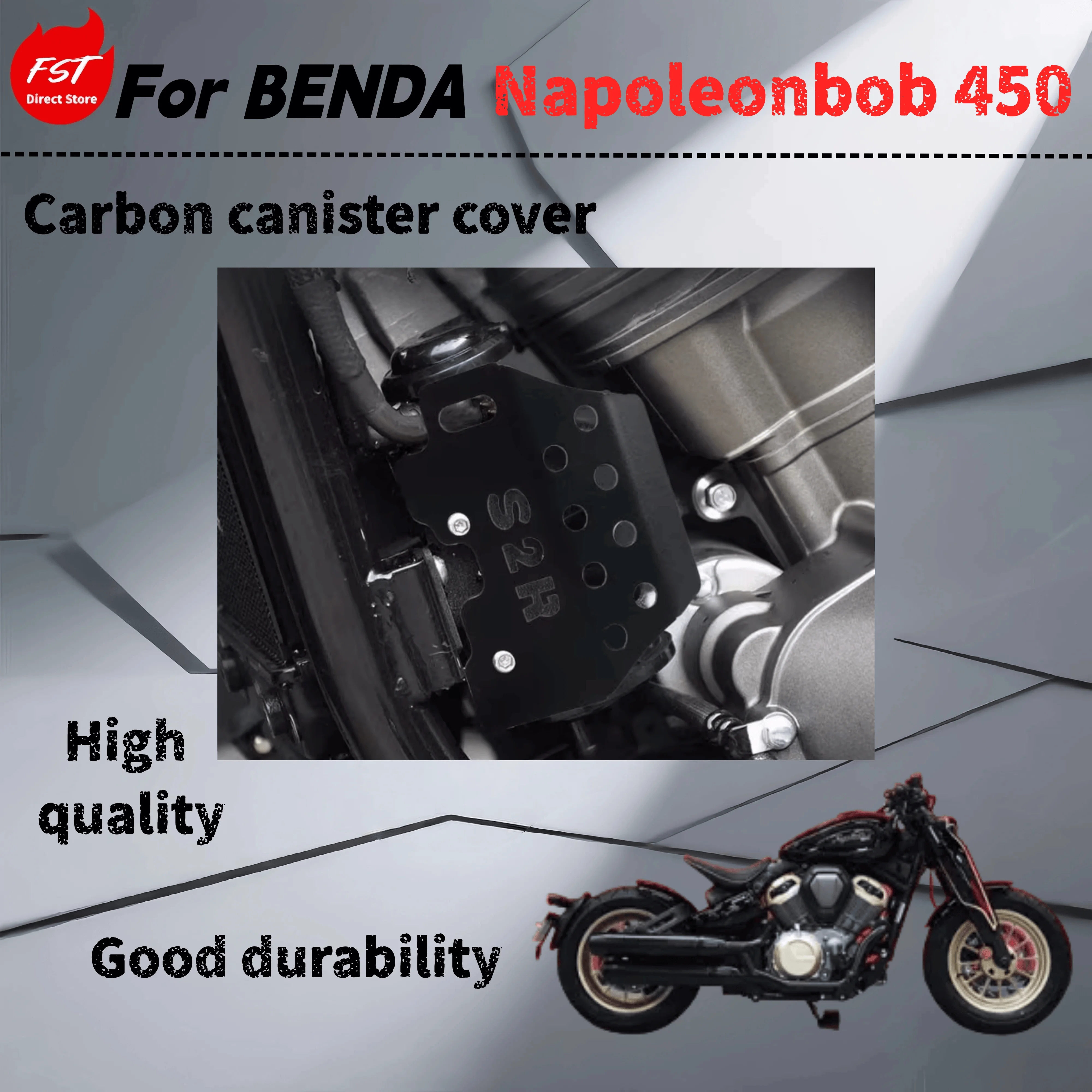 

For Benda Napoleonbob 450 retrofit carbon can protective cover carbon deposit can decorative cover protective plate accessories