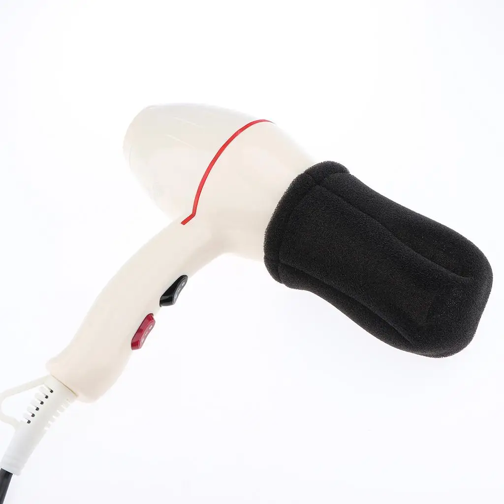 Salon Home Travel Use Sponge Black Universal Hair Dryer Hot Sock Diffuser Blower Cover,Foldable and Portable