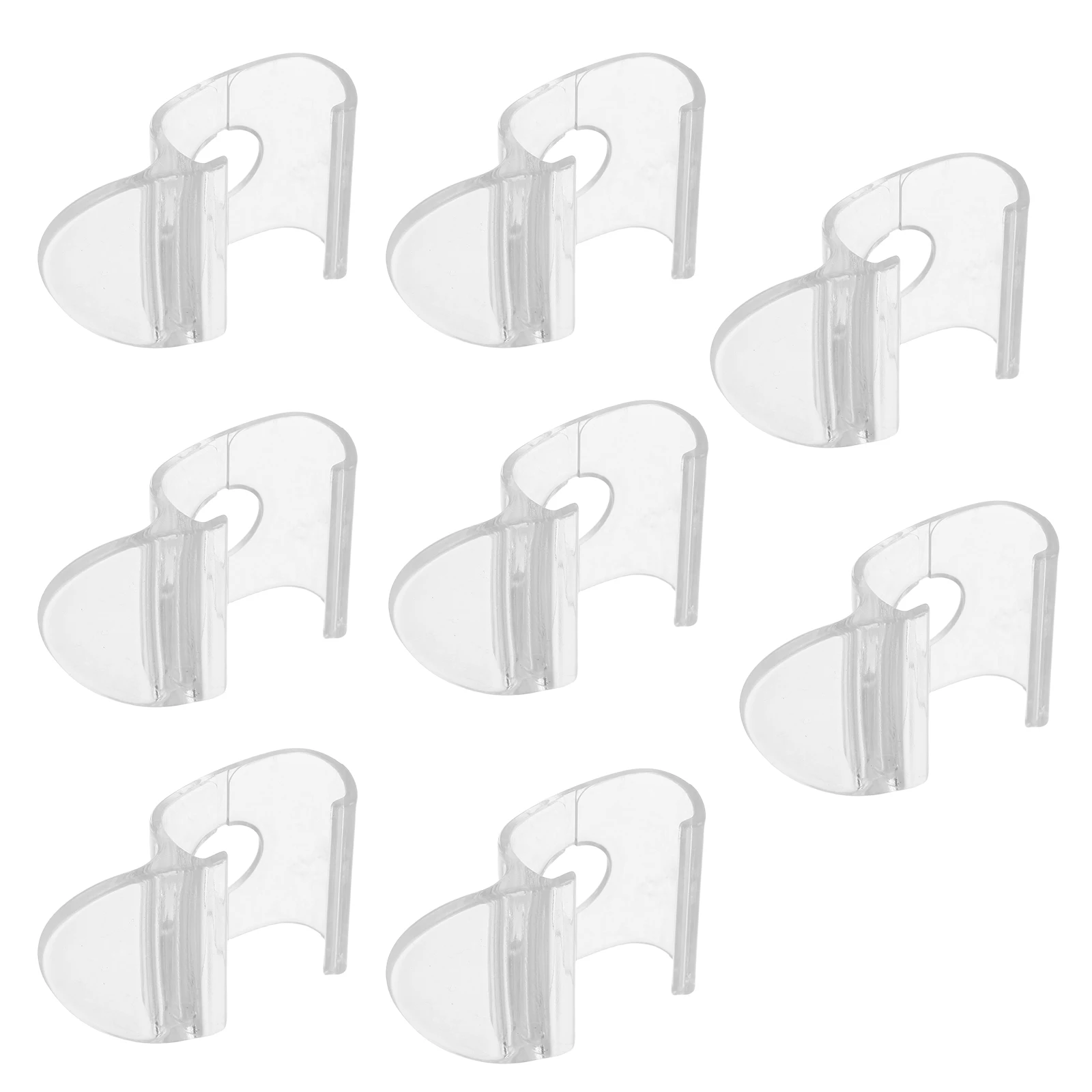 

8 pcs Pulls Replacement Transparent Window Blind Clips For Cordless Roller Shades Clear Plastic Horizontal Blind Clips - Shade
